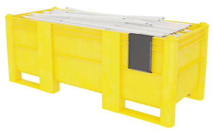 Dolav 800 SL2000 er en plastcontainer der kan fås i længere modeller, der er velegnede til indsamling af f.eks. lange lysstofrør.