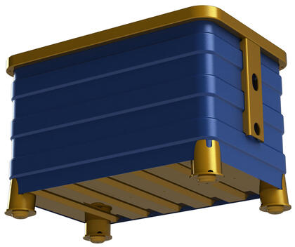 Galvaniseret – et tilvalg til Storbox/Berglöfslådan, som er en industriel klassiker, der hjælper med logistikken i tung industri.