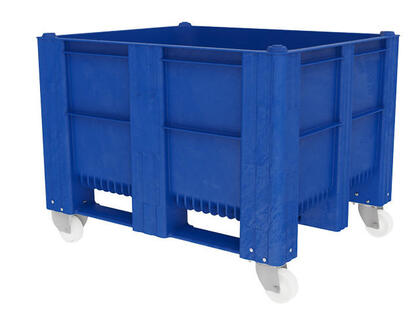 Dolav 1000 ACE är en plastbehållare för farligt avfall med hjul som passar för insamling och återvinning av lastbilsbatterier.