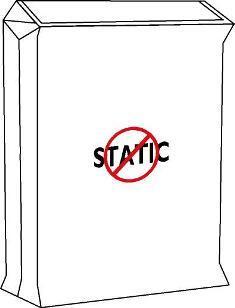 PE-sæk med ventil - Antistatisk (Billedet ejes af Accon)