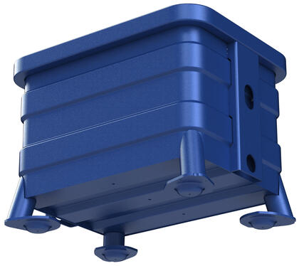 Storbox 200T  är en mycket robust plåtcontainer i Europapallmått för tyngre material och är kompatibel med Berglöfslådan. Boxen är lämplig för flera olika typer av industrier.